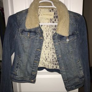 Levi’s Sherpa denim jacket from Anthropologie